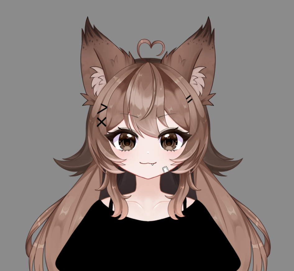 Main character reference for test artwork